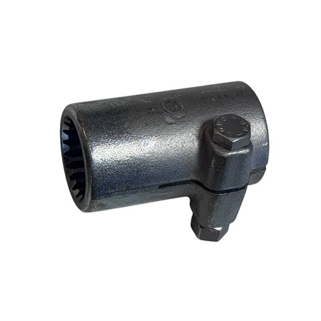 PTO splineshylsa  invändigt 1 3/4" 20 splines L=100 mm med låsbult